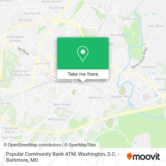 Popular Community Bank ATM map