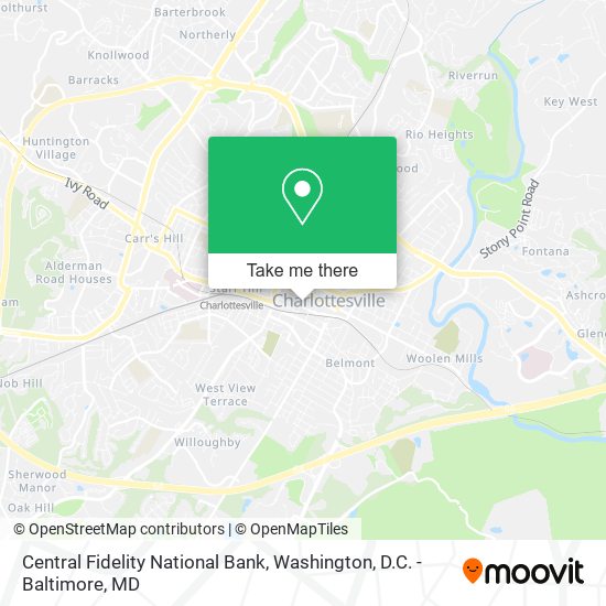 Central Fidelity National Bank map