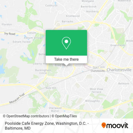 Poolside Cafe Energy Zone map