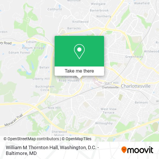 Mapa de William M Thornton Hall