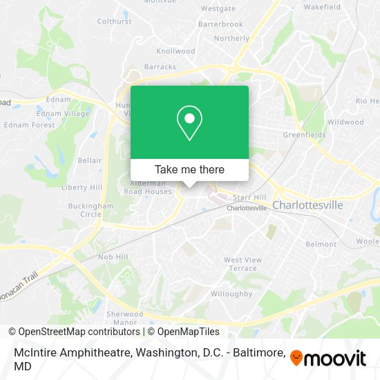 Mapa de McIntire Amphitheatre
