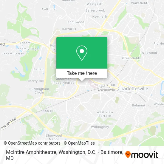 McIntire Amphitheatre map