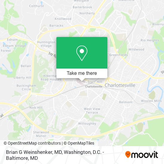 Brian G Weinshenker, MD map