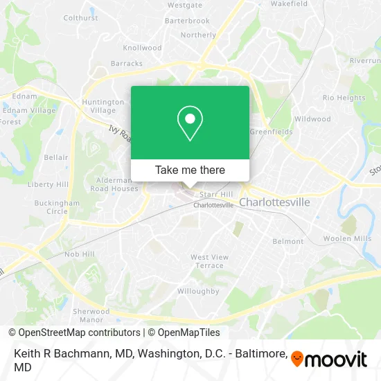 Keith R Bachmann, MD map