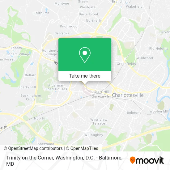 Trinity on the Corner map