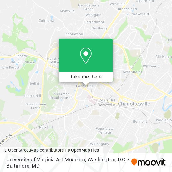 University of Virginia Art Museum map