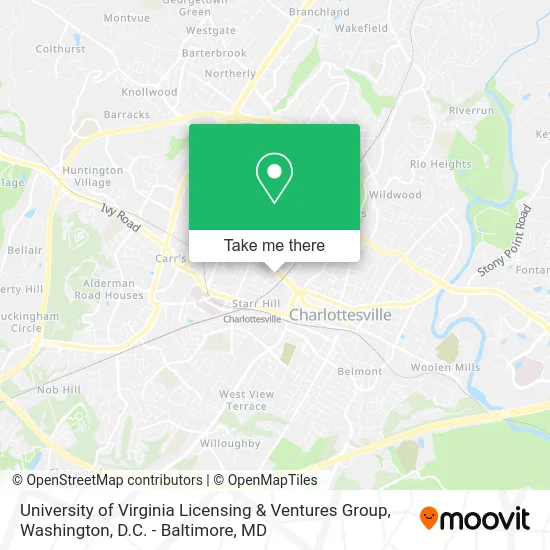 University of Virginia Licensing & Ventures Group map