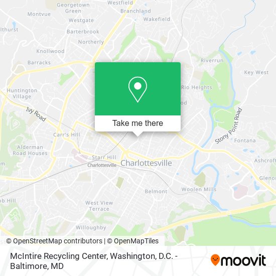 McIntire Recycling Center map