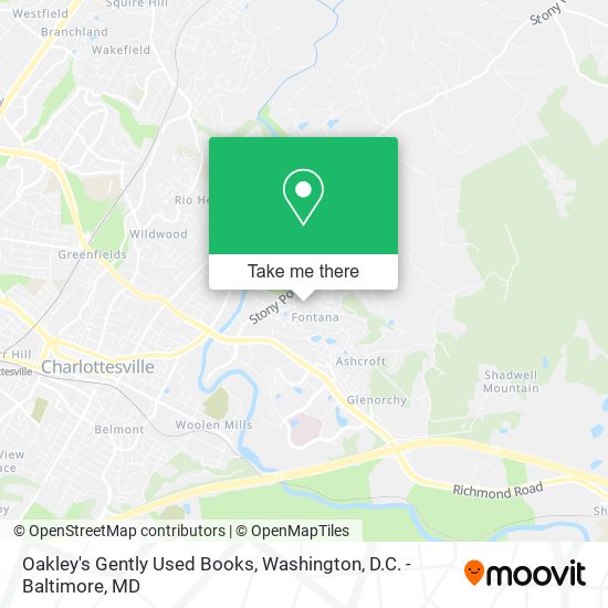 Mapa de Oakley's Gently Used Books