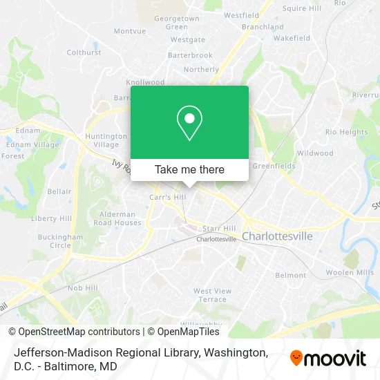 Jefferson-Madison Regional Library map