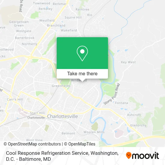 Cool Response Refrigeration Service map