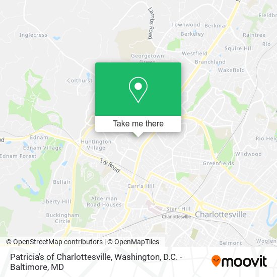 Patricia's of Charlottesville map