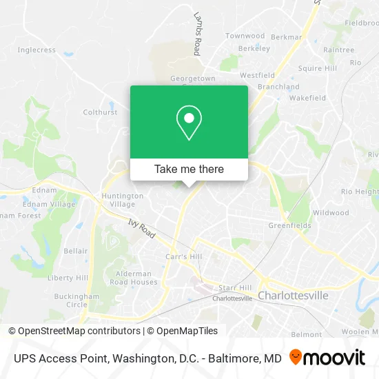 UPS Access Point map