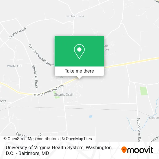 University of Virginia Health System map