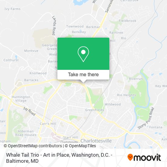 Whale Tail Trio - Art in Place map