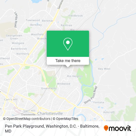 Pen Park Playground map