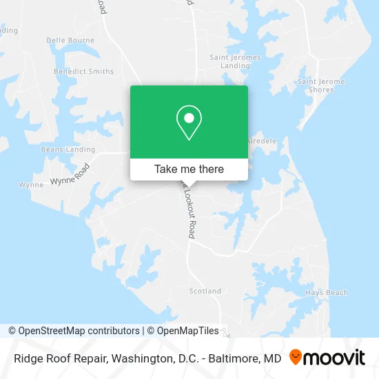 Ridge Roof Repair map