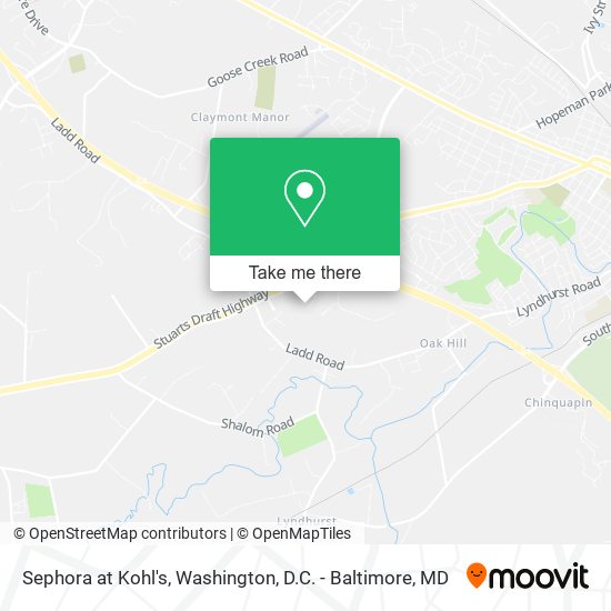 Sephora at Kohl's map