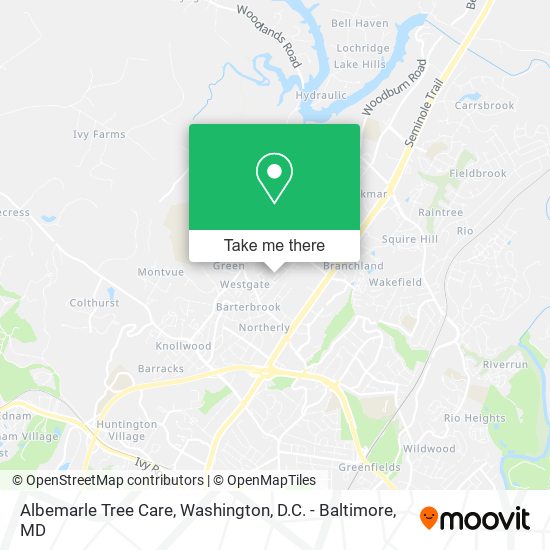 Albemarle Tree Care map