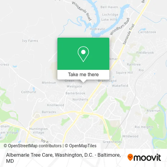 Albemarle Tree Care map