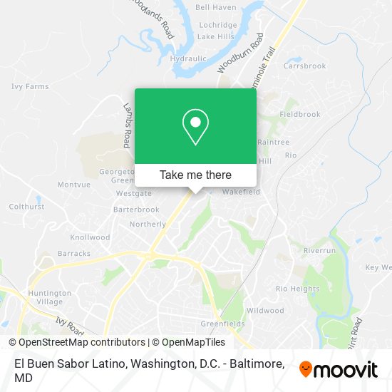 El Buen Sabor Latino map