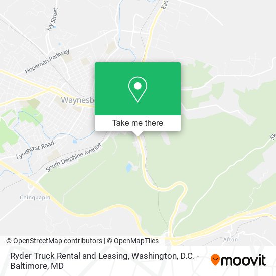 Mapa de Ryder Truck Rental and Leasing