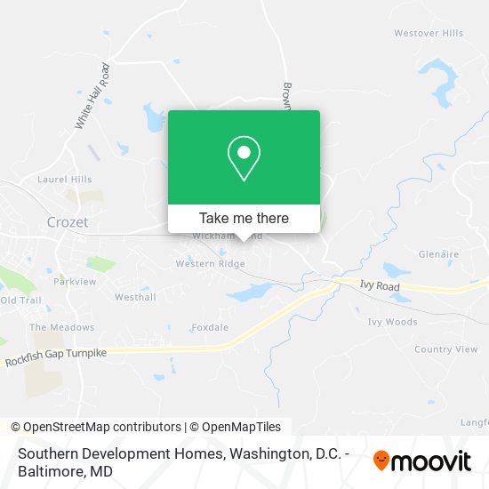 Southern Development Homes map