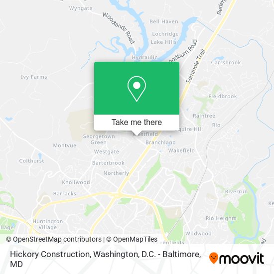 Hickory Construction map