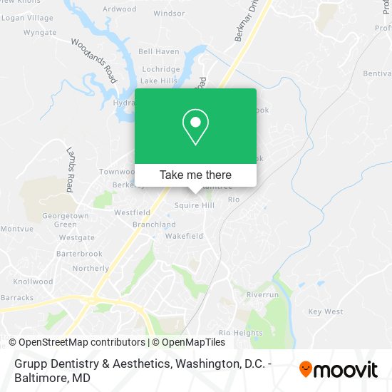 Grupp Dentistry & Aesthetics map