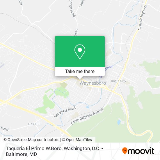Mapa de Taqueria El Primo W.Boro