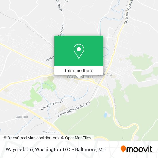 Mapa de Waynesboro