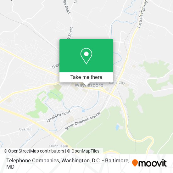 Telephone Companies map