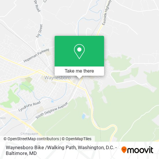 Waynesboro Bike /Walking Path map