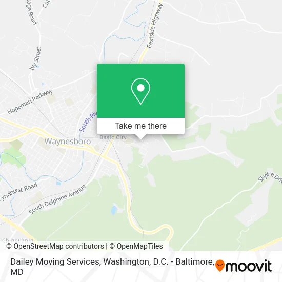 Dailey Moving Services map