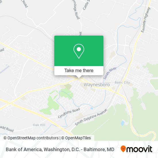 Bank of America map