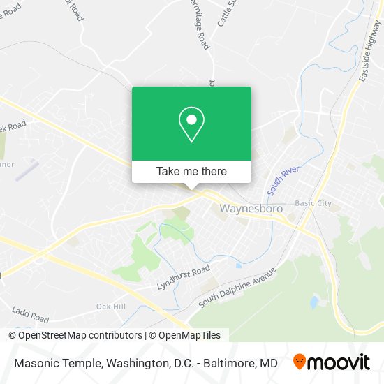 Masonic Temple map