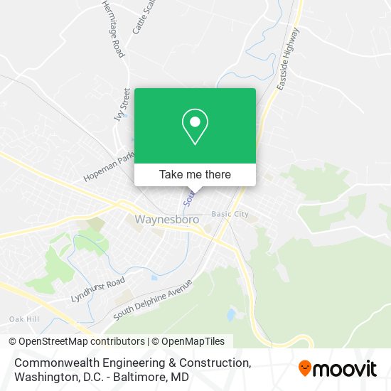 Commonwealth Engineering & Construction map