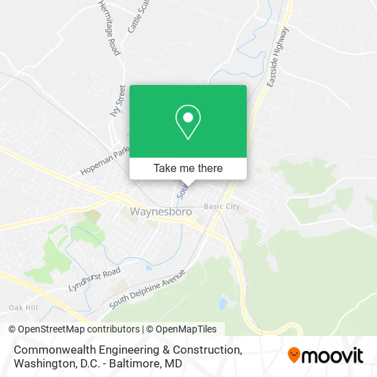 Mapa de Commonwealth Engineering & Construction