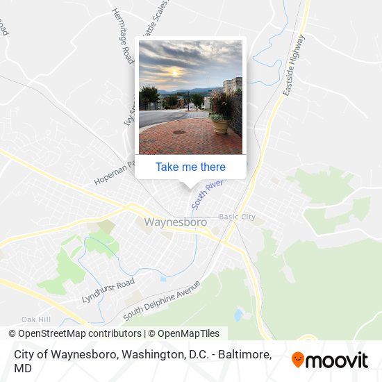 Mapa de City of Waynesboro