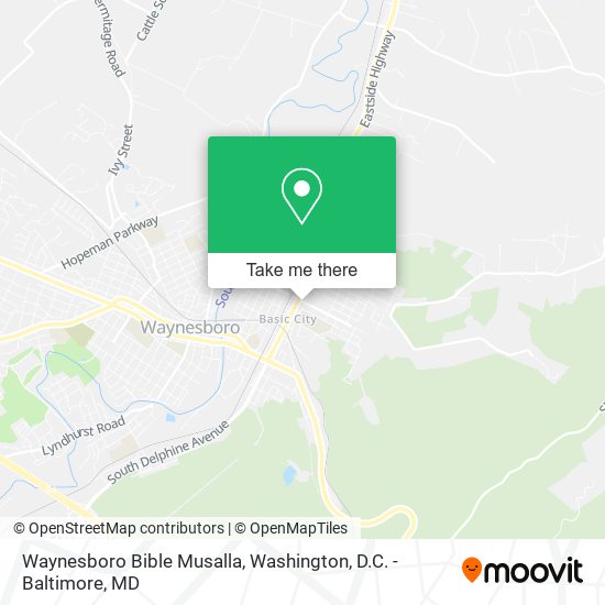 Waynesboro Bible Musalla map