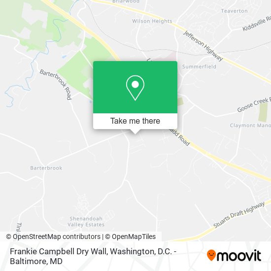 Mapa de Frankie Campbell Dry Wall
