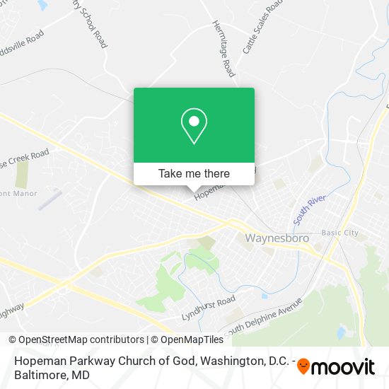Mapa de Hopeman Parkway Church of God