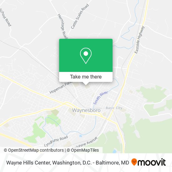 Wayne Hills Center map