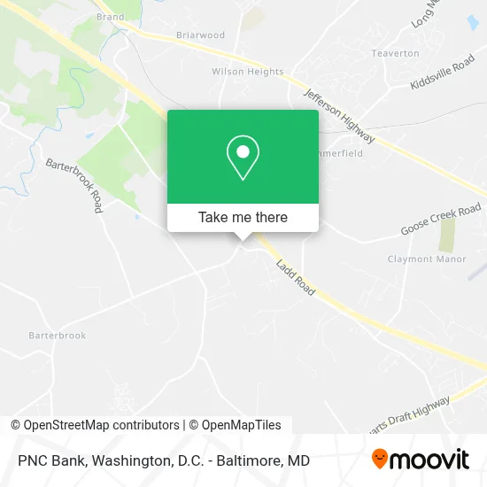 PNC Bank map