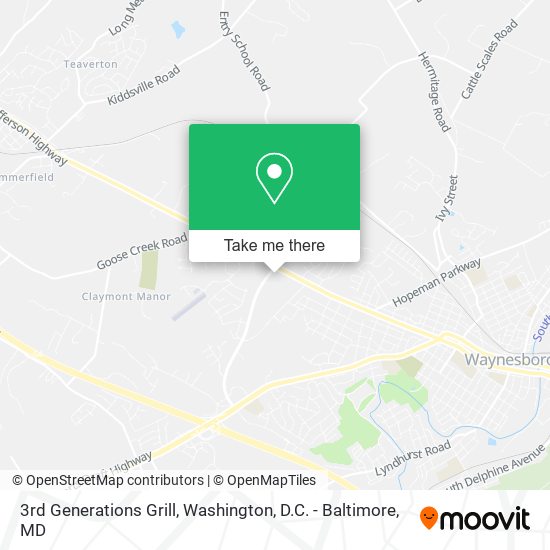 Mapa de 3rd Generations Grill