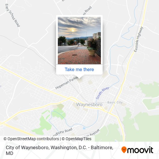 City of Waynesboro map