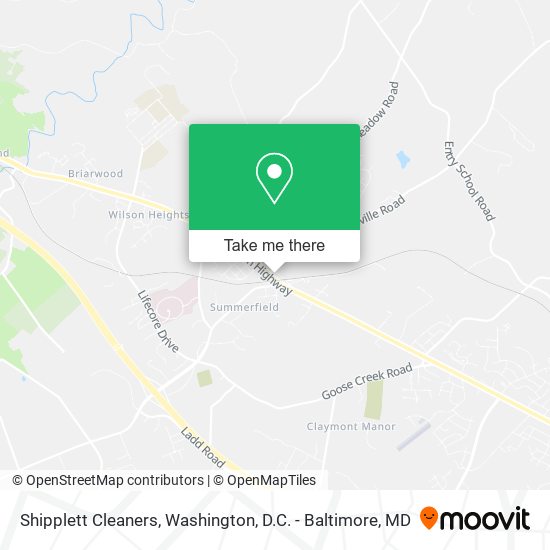 Shipplett Cleaners map