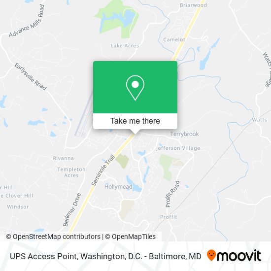 UPS Access Point map