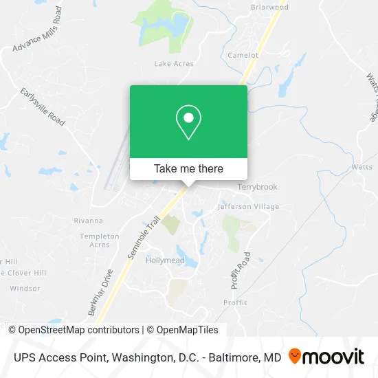 UPS Access Point map