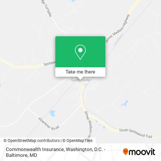 Commonwealth Insurance map